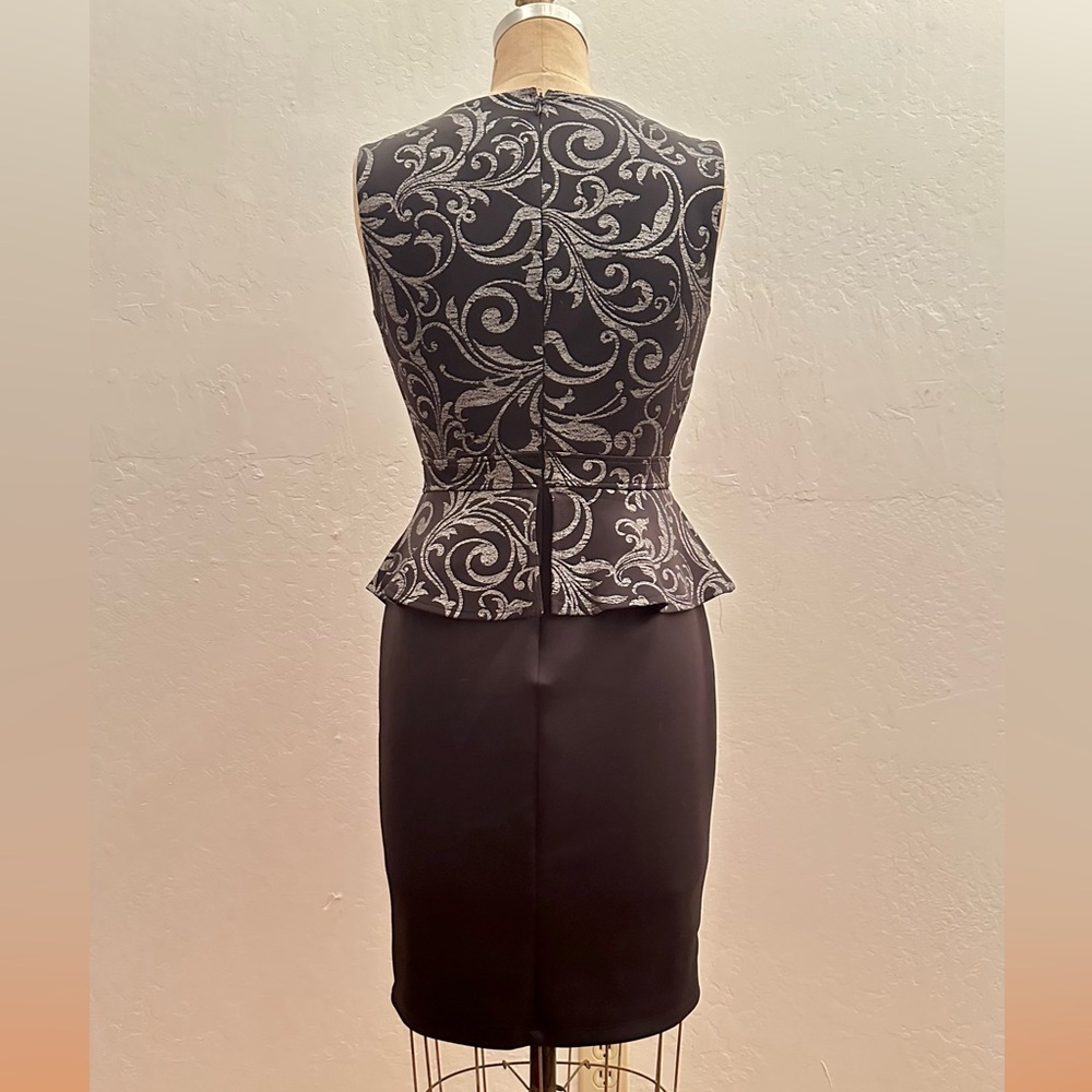 Black Enfocus Studio Dress w/ Silver Accents - Picture 4 of 5